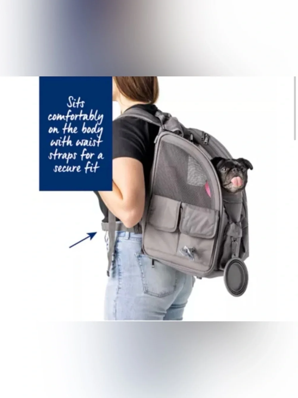 Top Paw® Functional All-Day Backpack Pet Carrier for Dogs & Cats, 25 lbs max